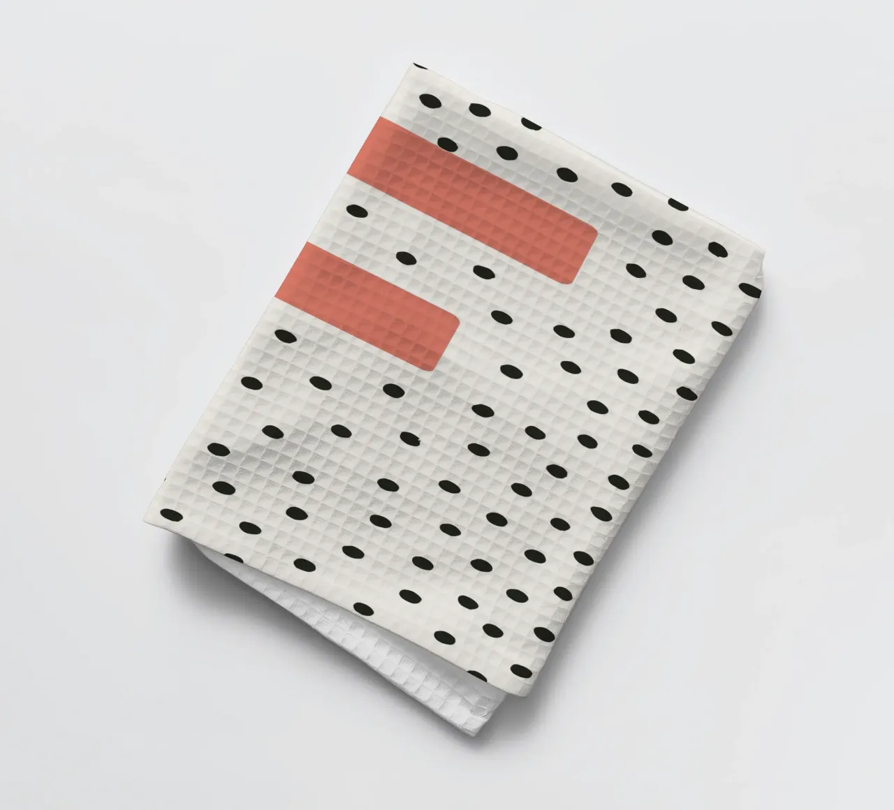 Initial F on dot pattern - Scandinavian style tea towel by KidzStudio
