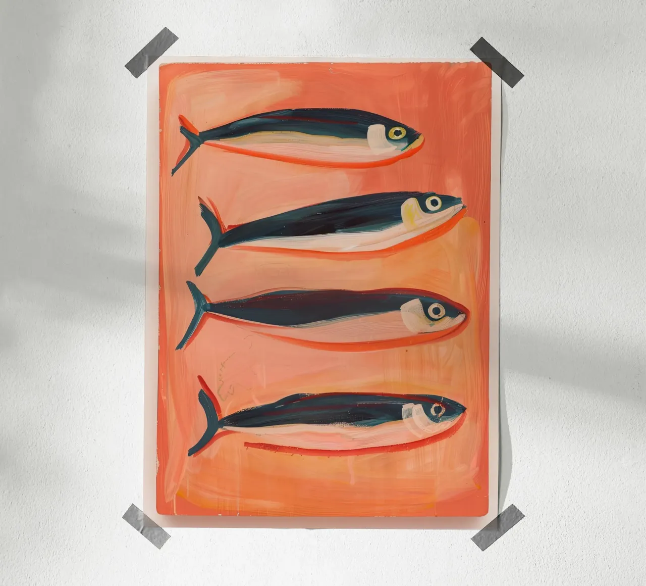 Sardine in grassetto carta hahnemühle da DaarbyN