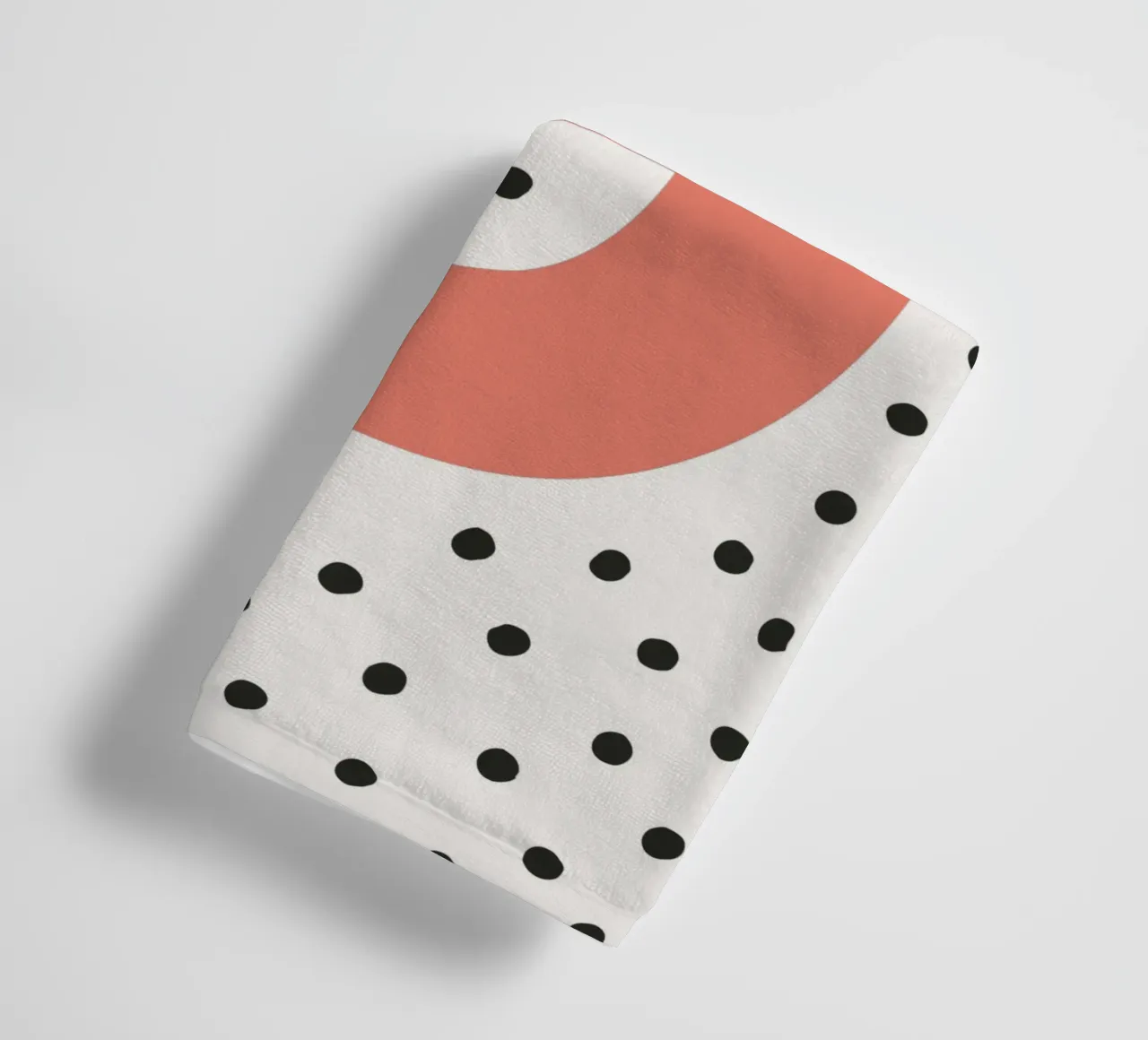 Initial G on dot pattern - Scandinavian style towel by KidzStudio