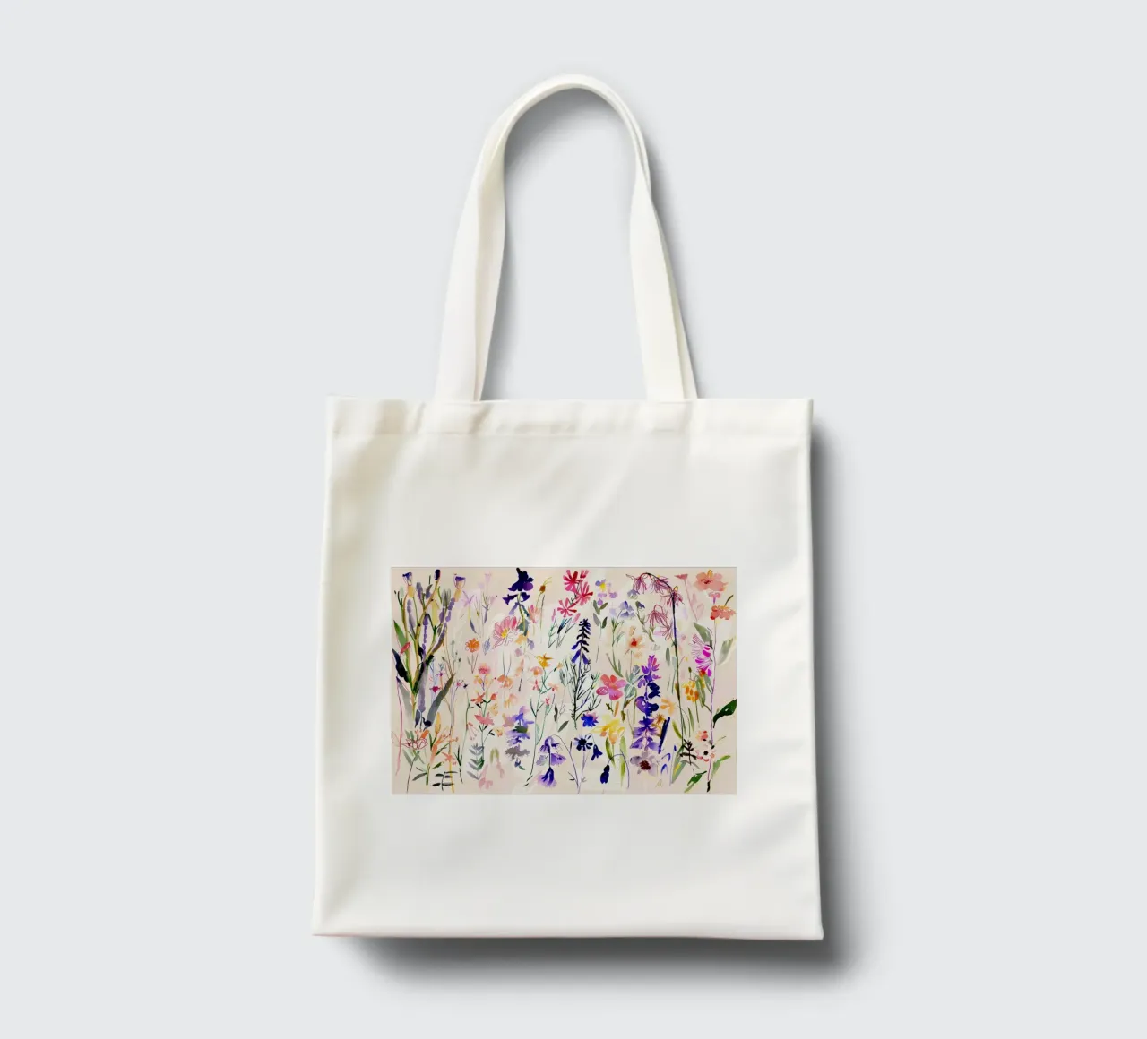 Coro dei fiori selvatici borsa in juta da Sophia Calder Studio