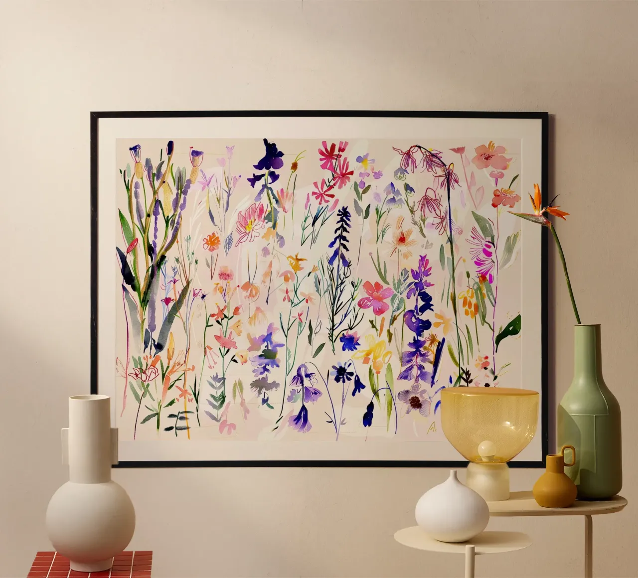 Coro dei fiori selvatici carta hahnemühle da Sophia Calder Studio