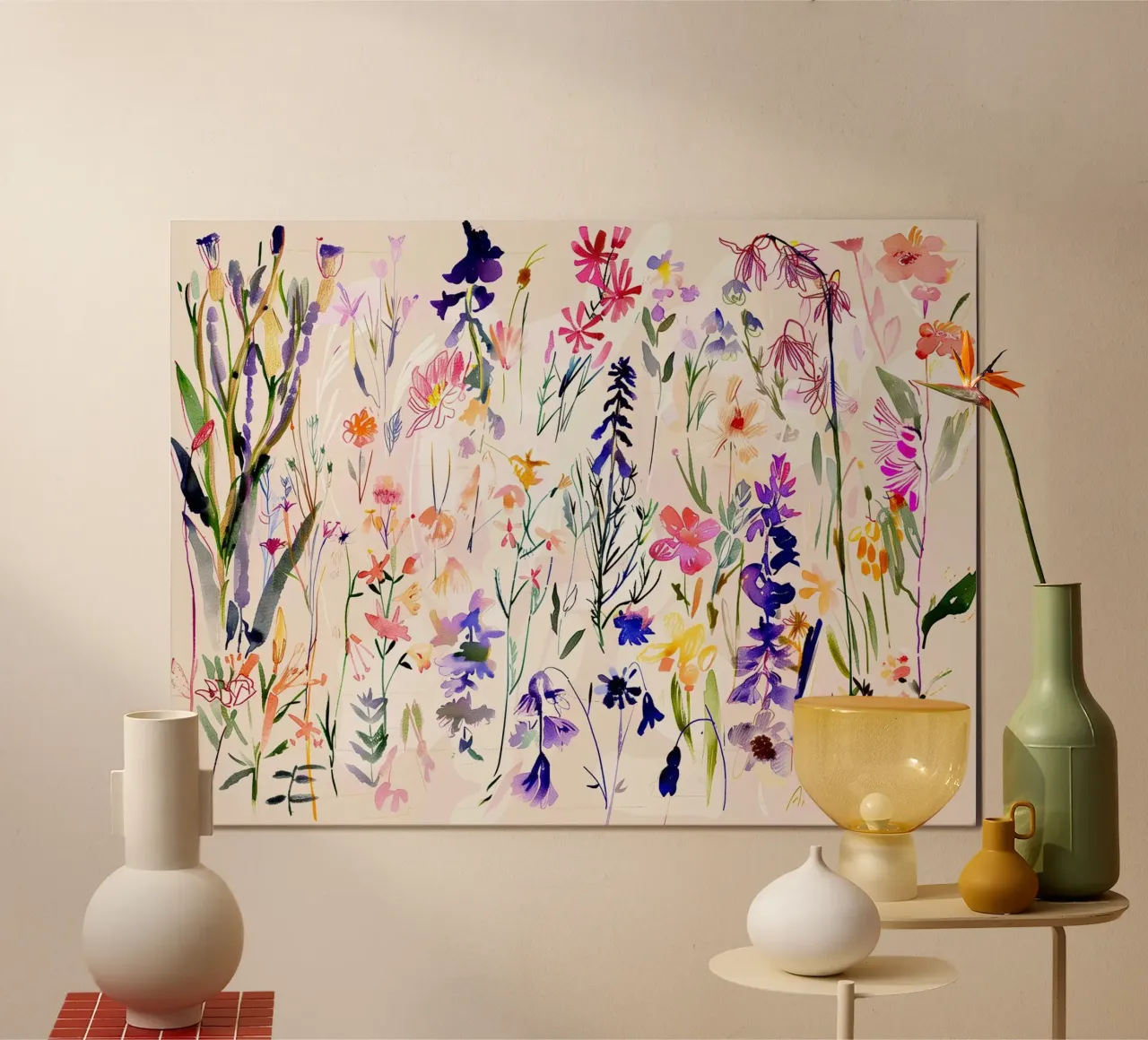 Coro dei fiori selvatici carta hahnemühle da Sophia Calder Studio
