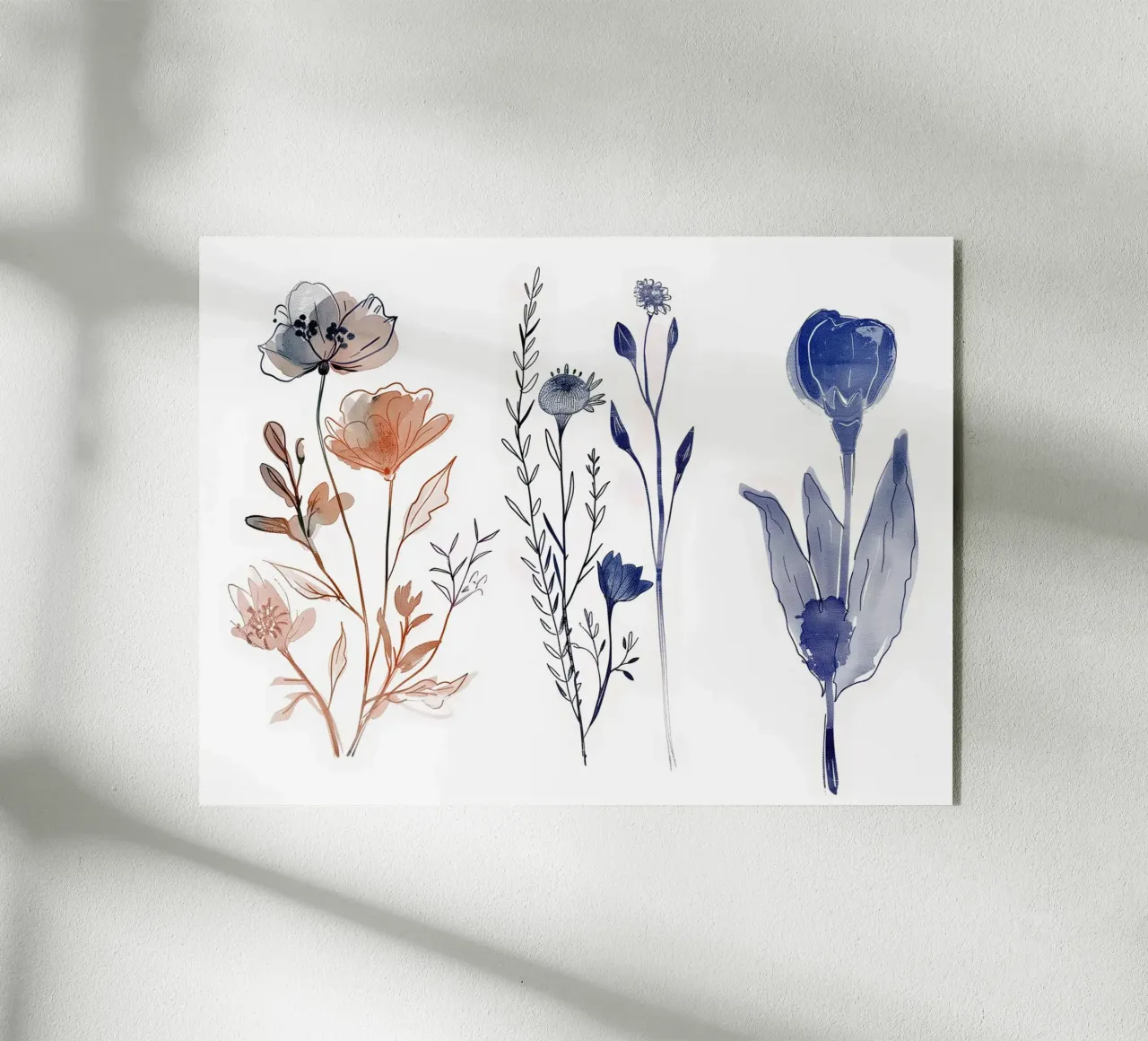 Trio in Bloom plexiglass da Sophia Calder Studio