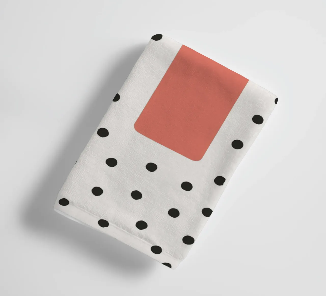 Initial H on dot pattern - Scandinavian style towel by KidzStudio