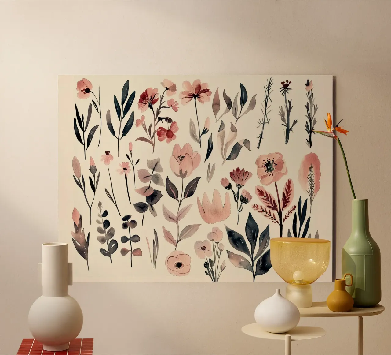 Inventario botanico alluminio dibond da Sophia Calder Studio
