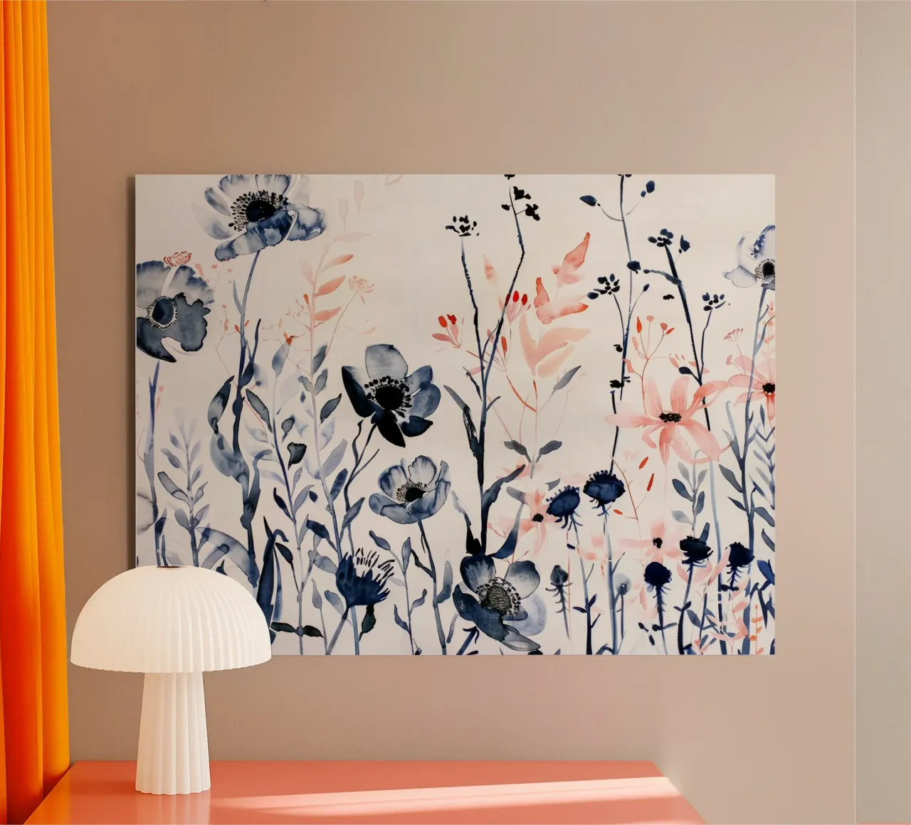 Interludio di fiori selvatici alluminio dibond da Sophia Calder Studio