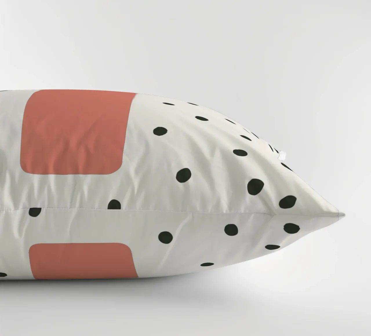 Initial I on dot pattern - Scandinavian style decorative cushion by KidzStudio