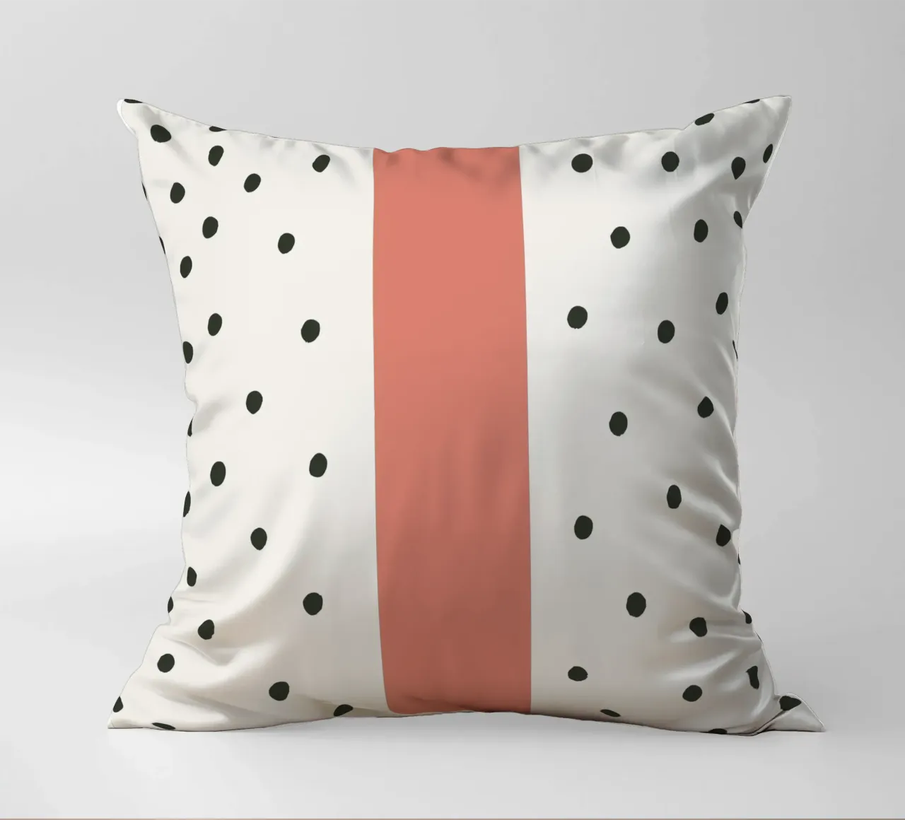 Initial I on dot pattern - Scandinavian style decorative cushion by KidzStudio