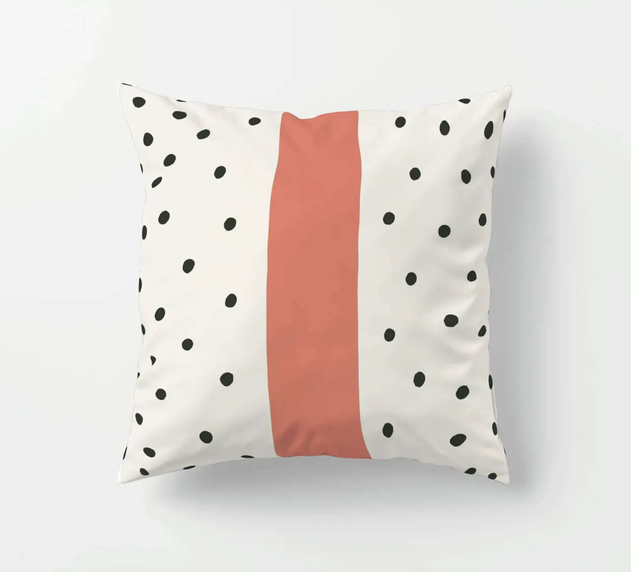 Initial I on dot pattern - Scandinavian style decorative cushion by KidzStudio