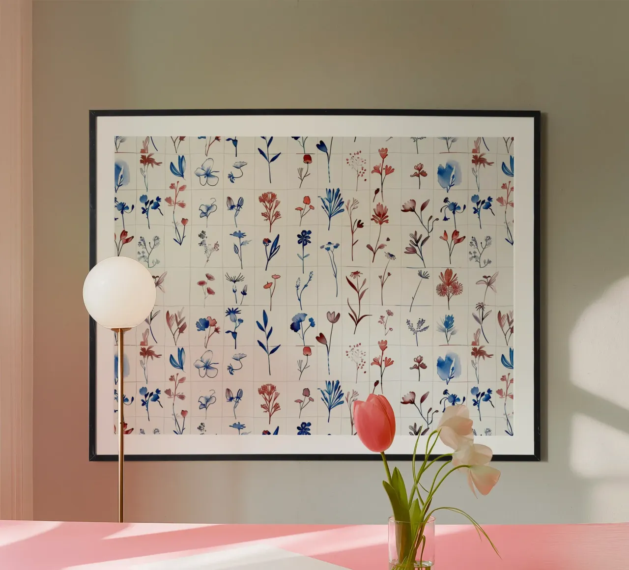 Field Study Grid poster by Sophia Calder Studio