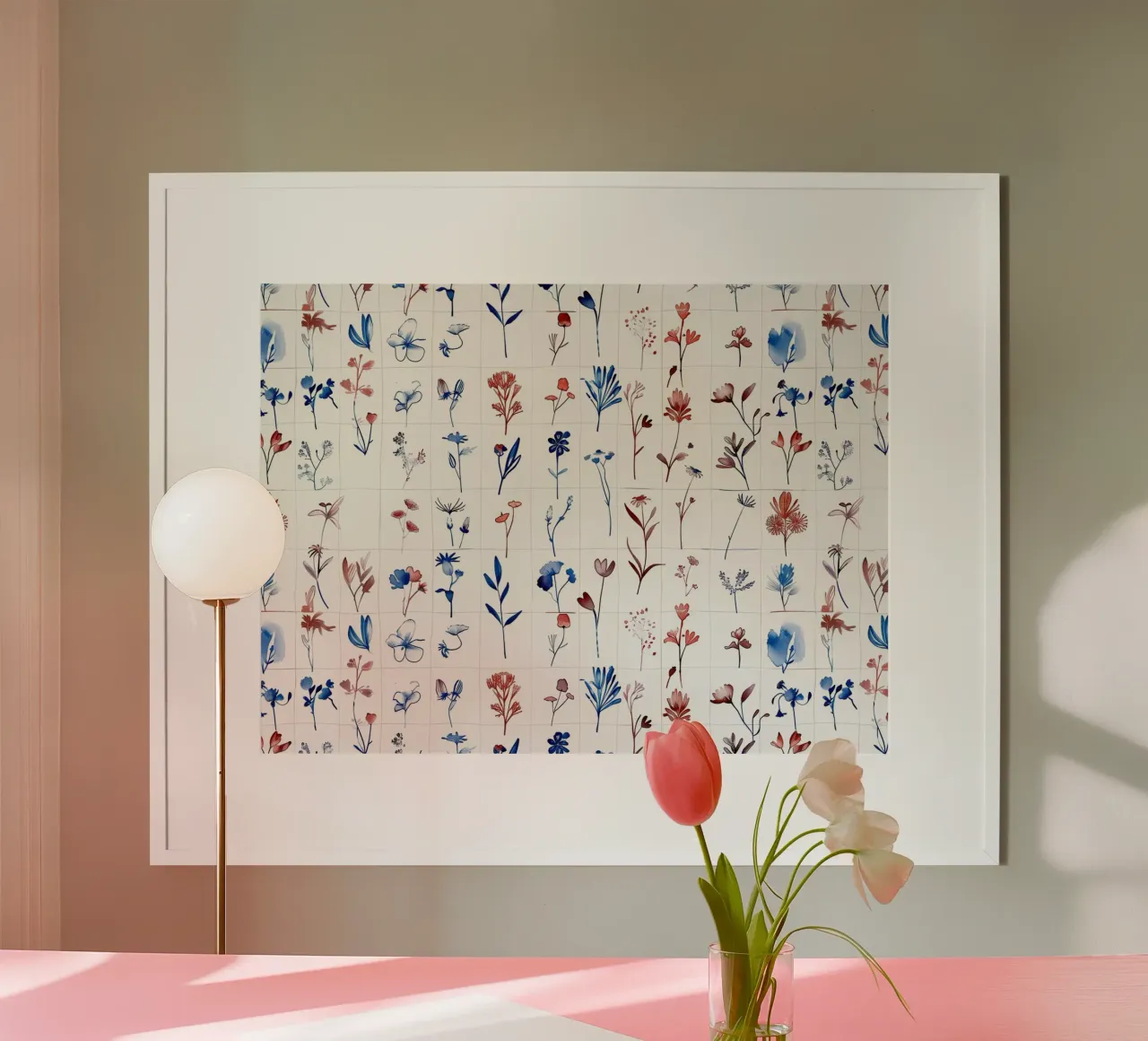 Field Study Grid poster by Sophia Calder Studio