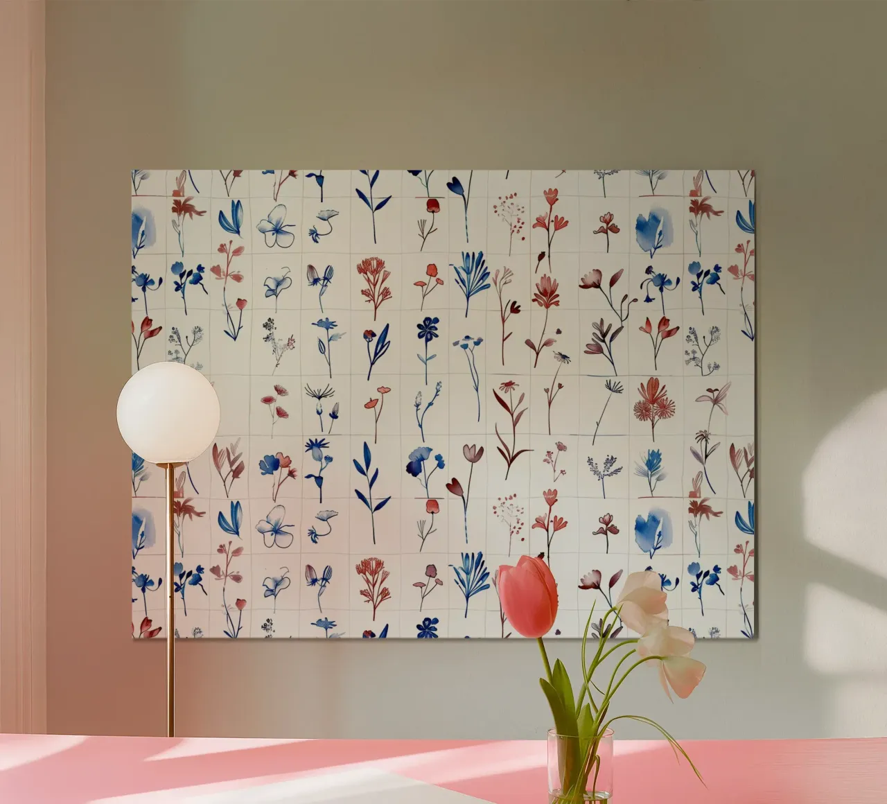 Field Study Grid poster by Sophia Calder Studio