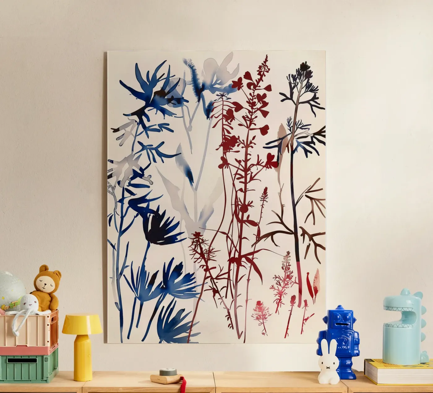 Sagome cremisi plexiglass da Sophia Calder Studio
