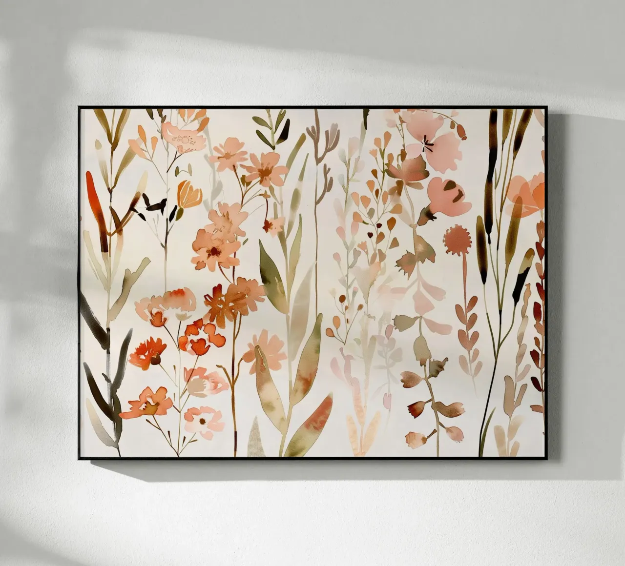 Terracotta Meadow acrylic glass by Sophia Calder Studio