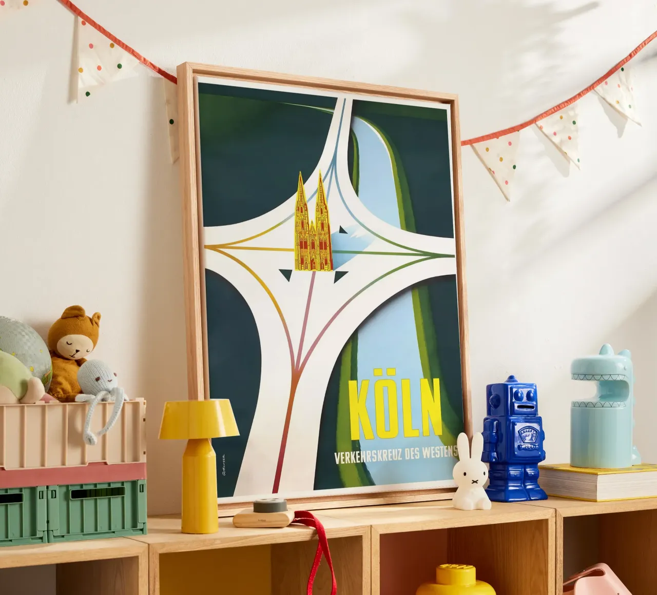 Keulen Duitsland canvas met Baklijst van Robert Livingston