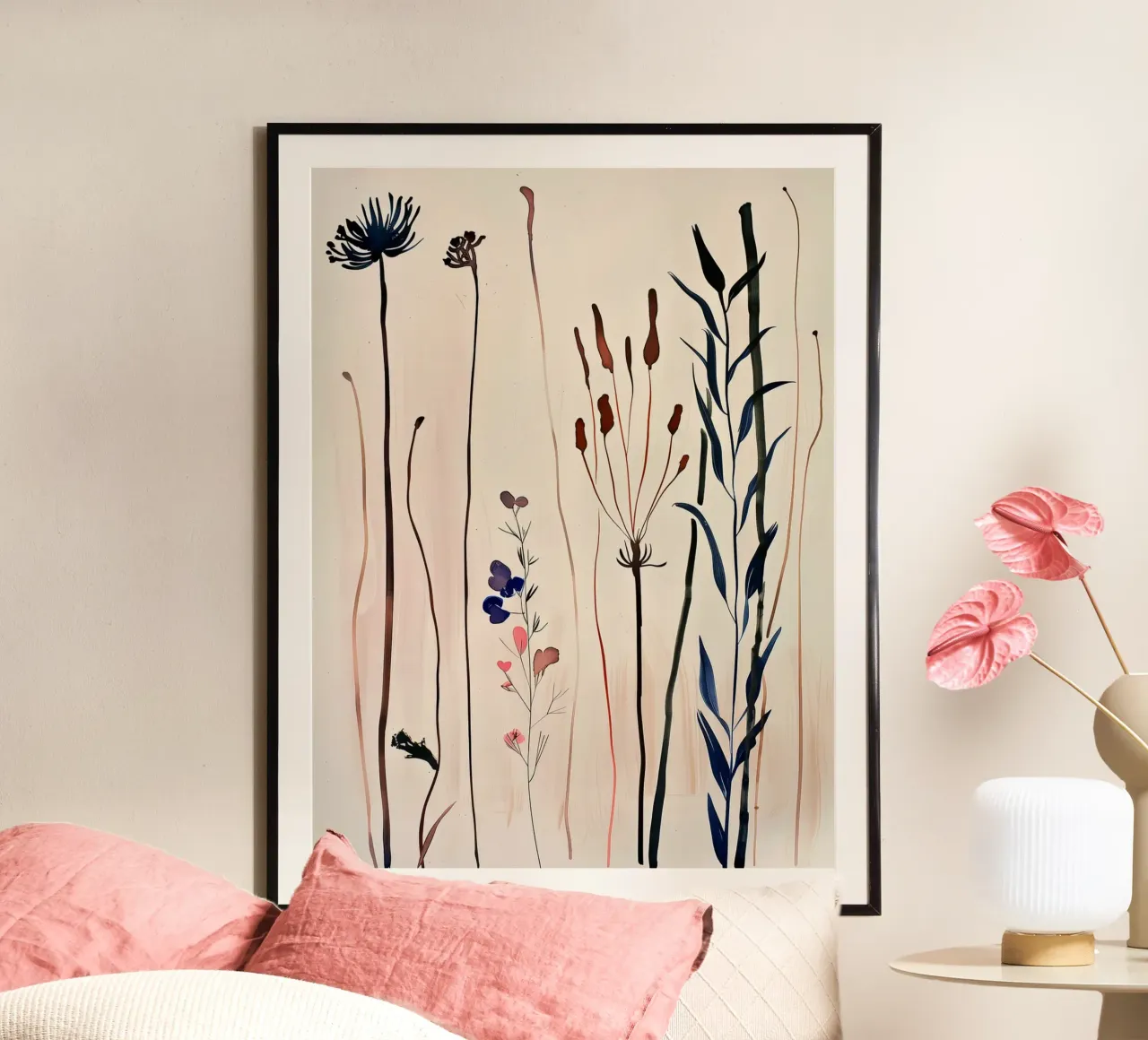Field Stems poster by Sophia Calder Studio