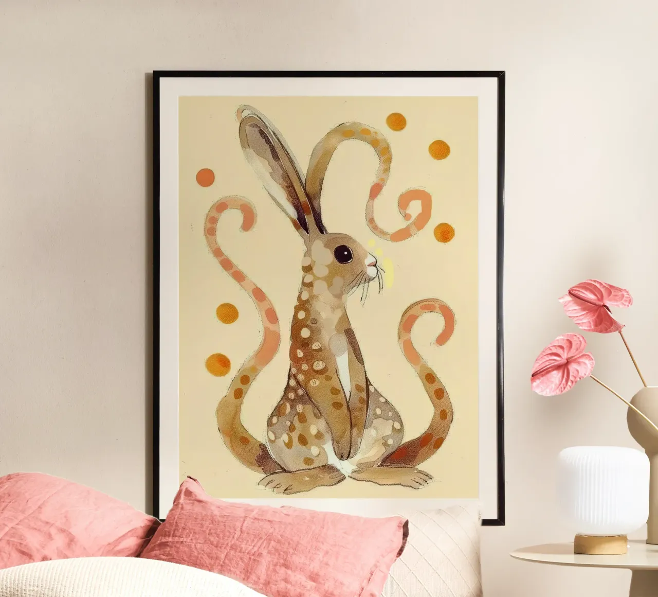Coniglietto poster con telaio in plastica da DaarbyN
