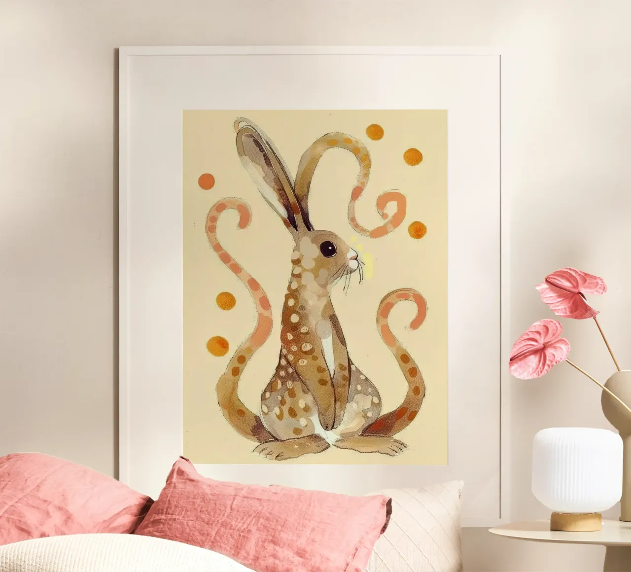 Coniglietto poster con telaio in plastica da DaarbyN