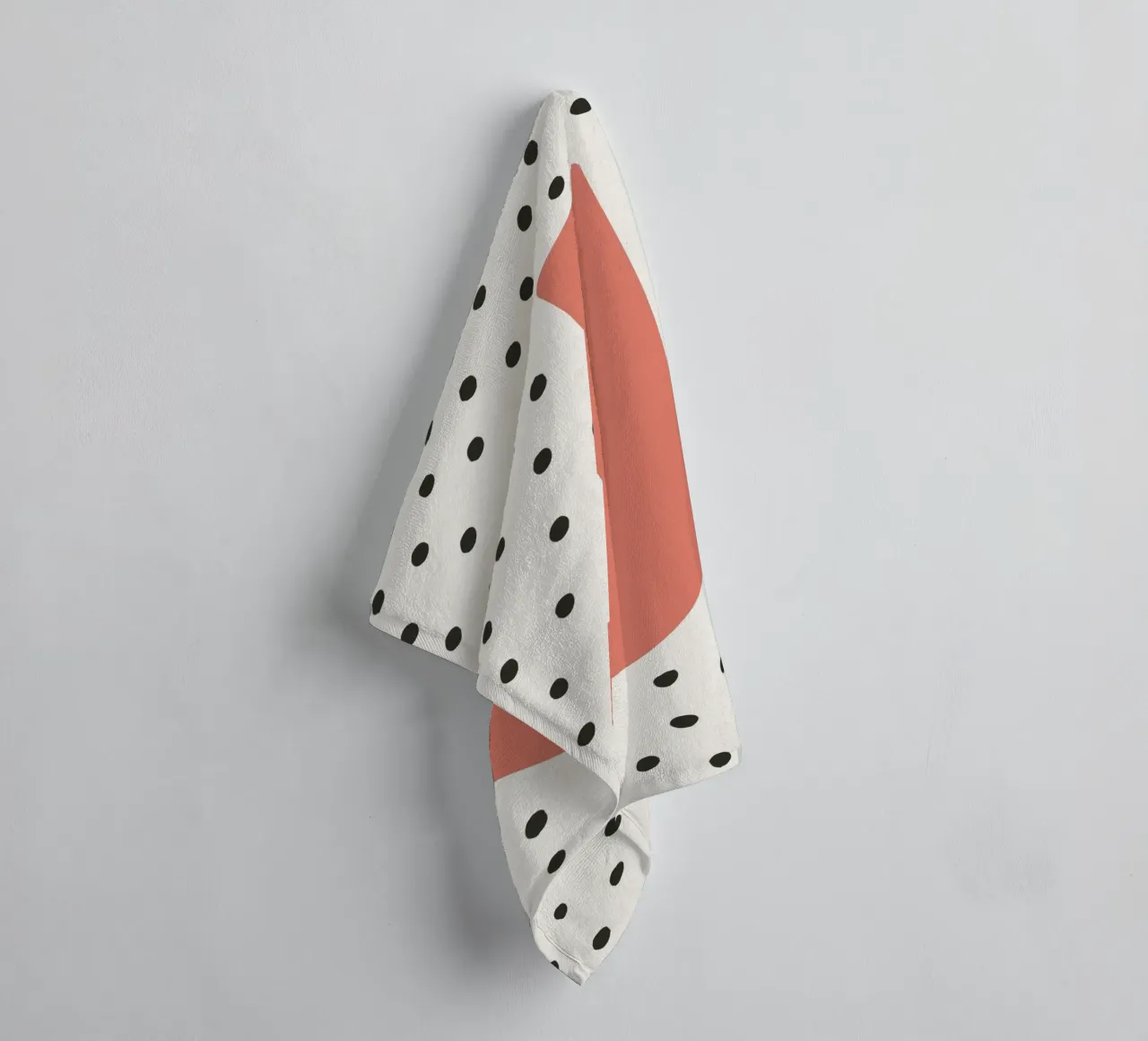 Initial J on dot pattern - Scandinavian style towel by KidzStudio