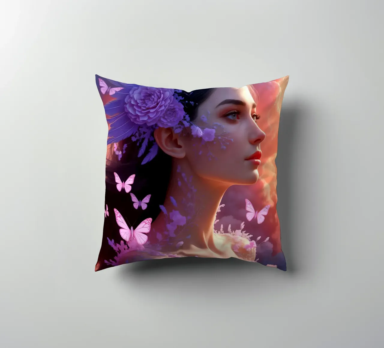 Flower Beauty Women cuscino da IMAGINE ART