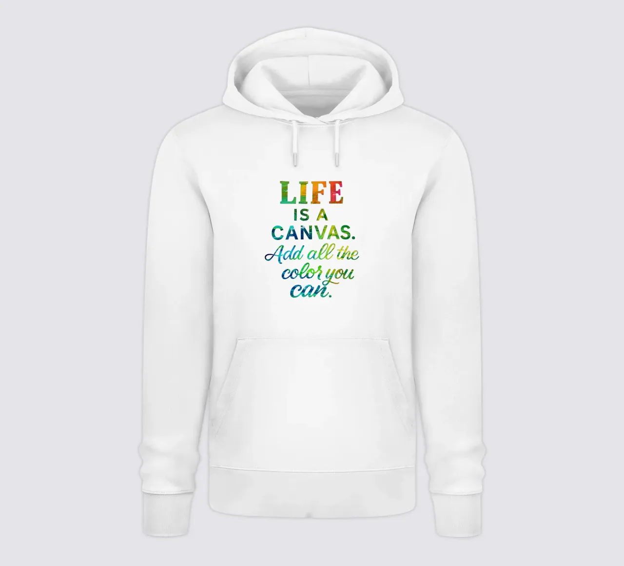 LIFE IS A CANVAS. ADD ALL THE COLOR YOU CAN. sweat à capuche de Vintage Van Gogh