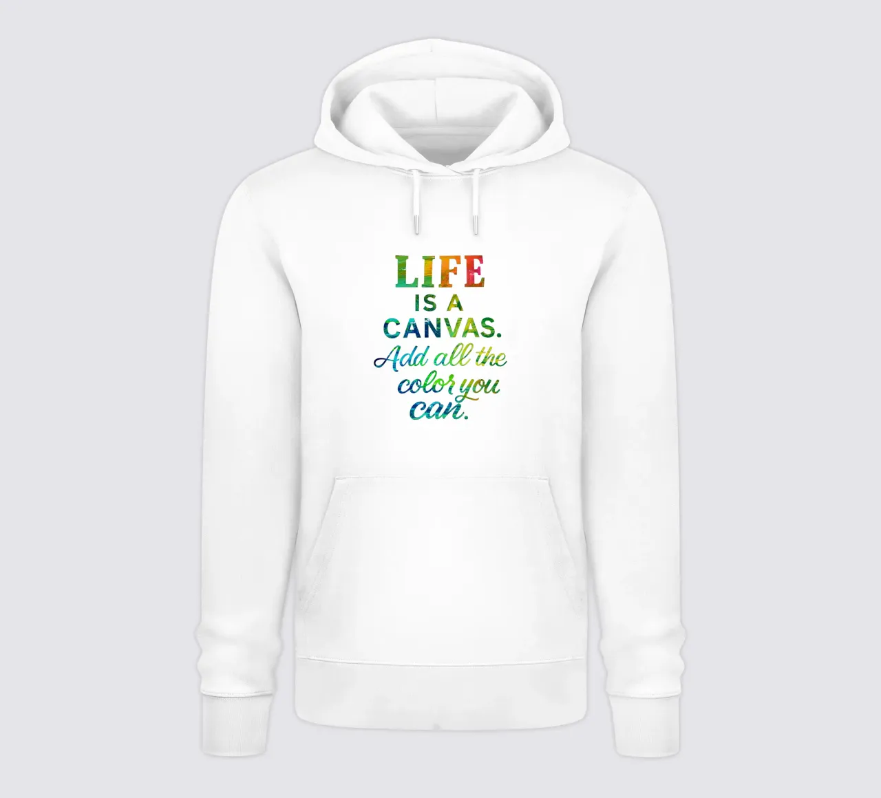 LIFE IS A CANVAS. ADD ALL THE COLOR YOU CAN. sweat à capuche de Vintage Van Gogh