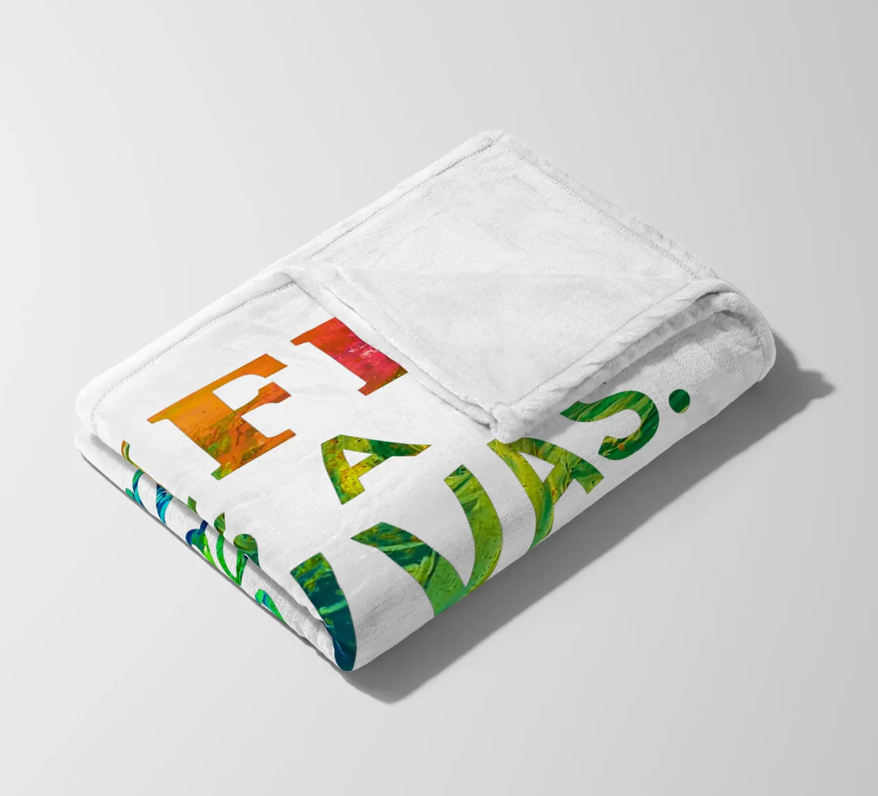 LIFE IS A CANVAS. ADD ALL THE COLOR YOU CAN. coperta in pile da Vintage Van Gogh