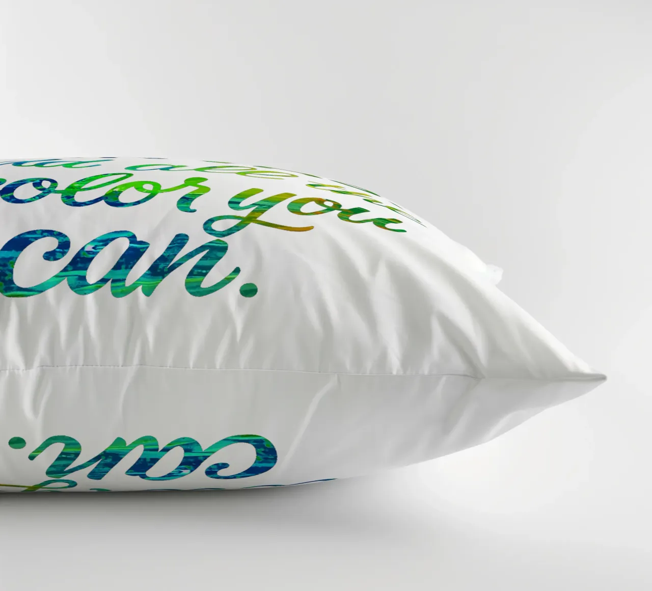 LIFE IS A CANVAS. ADD ALL THE COLOR YOU CAN. coussin de Vintage Van Gogh