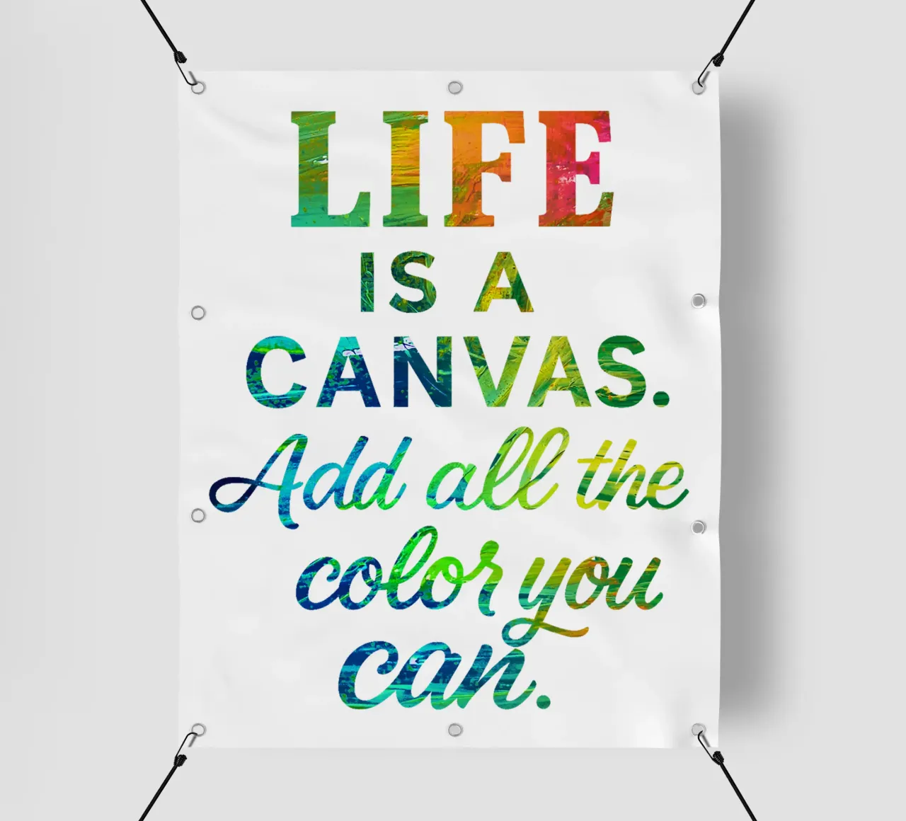 LIFE IS A CANVAS. ADD ALL THE COLOR YOU CAN. pvc-zeil van Vintage Van Gogh