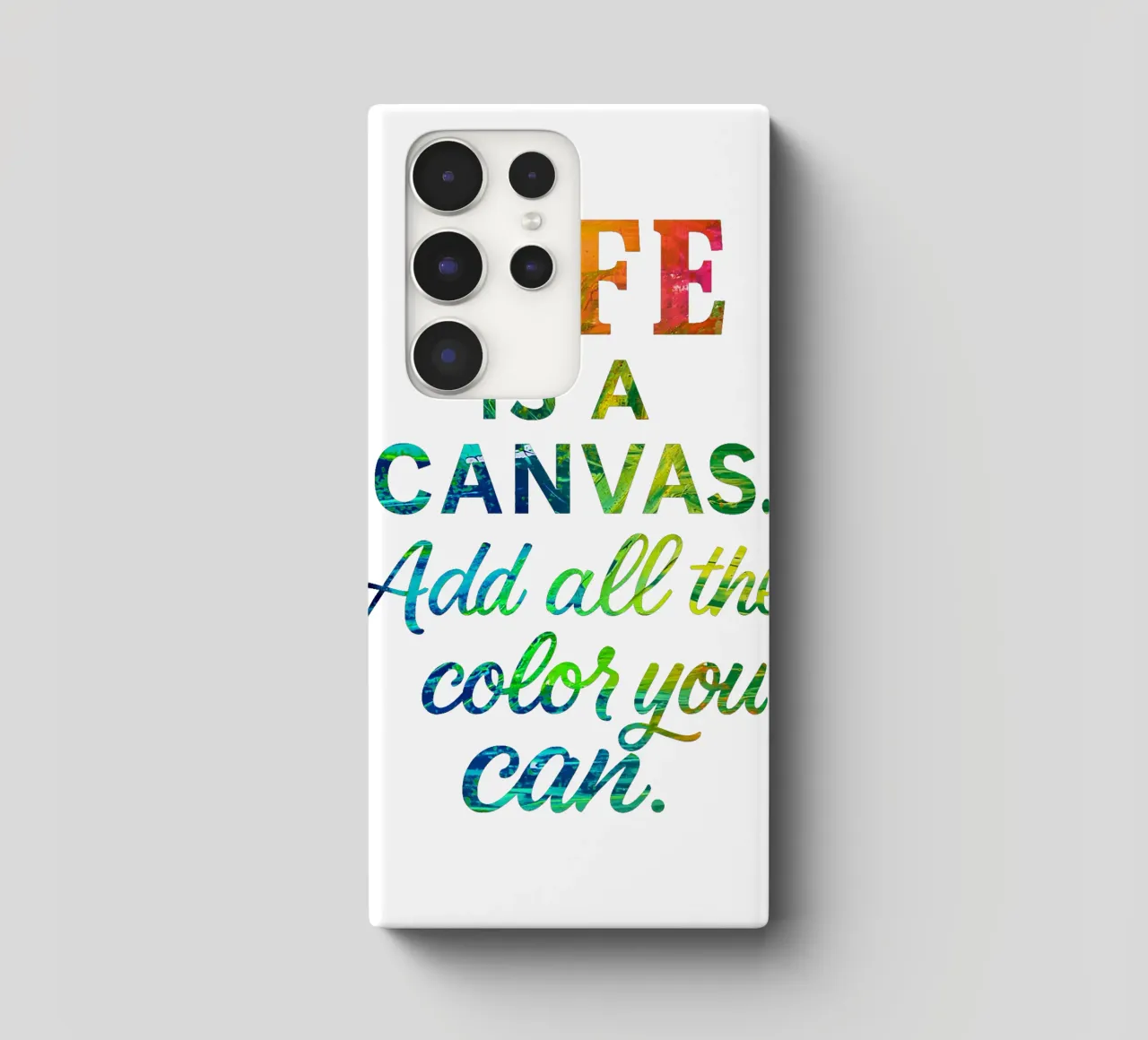 LIFE IS A CANVAS. ADD ALL THE COLOR YOU CAN. cover samsung da Vintage Van Gogh