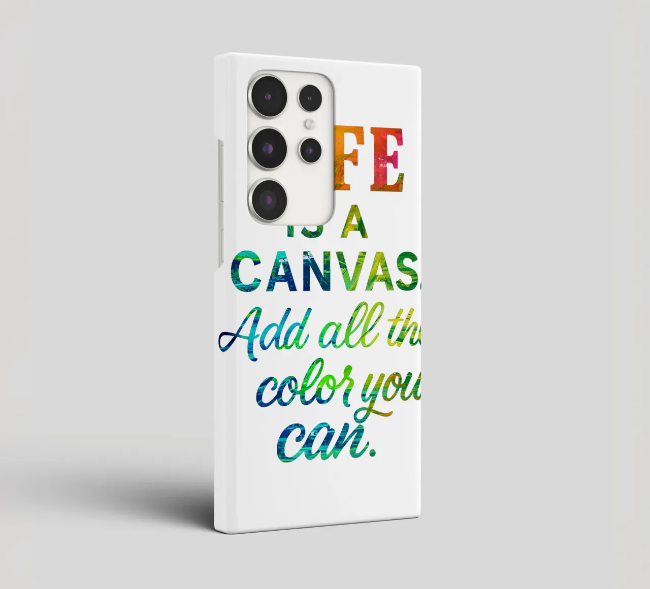 LIFE IS A CANVAS. ADD ALL THE COLOR YOU CAN. cover samsung da Vintage Van Gogh