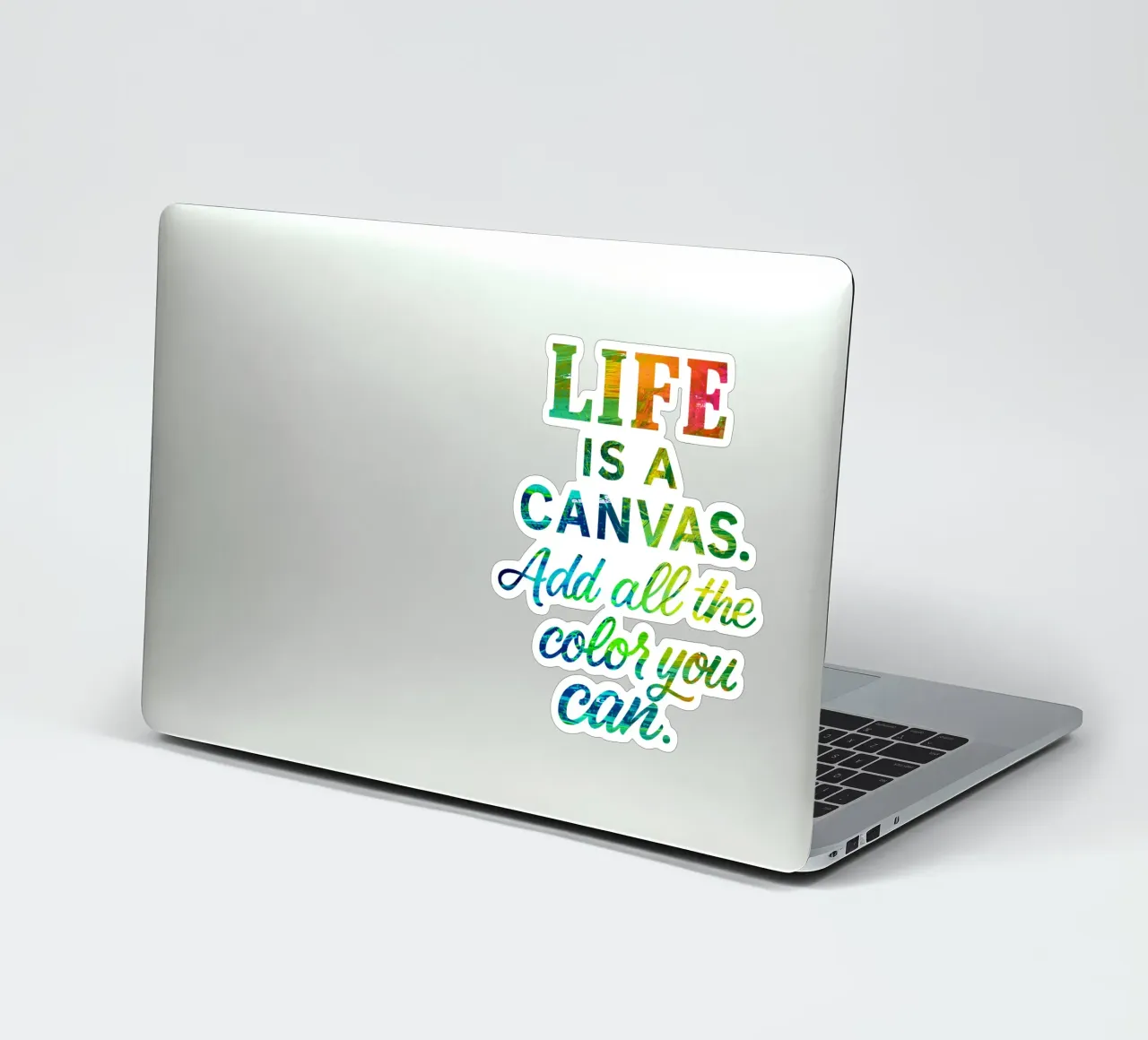 LIFE IS A CANVAS. ADD ALL THE COLOR YOU CAN. autocollant de Vintage Van Gogh