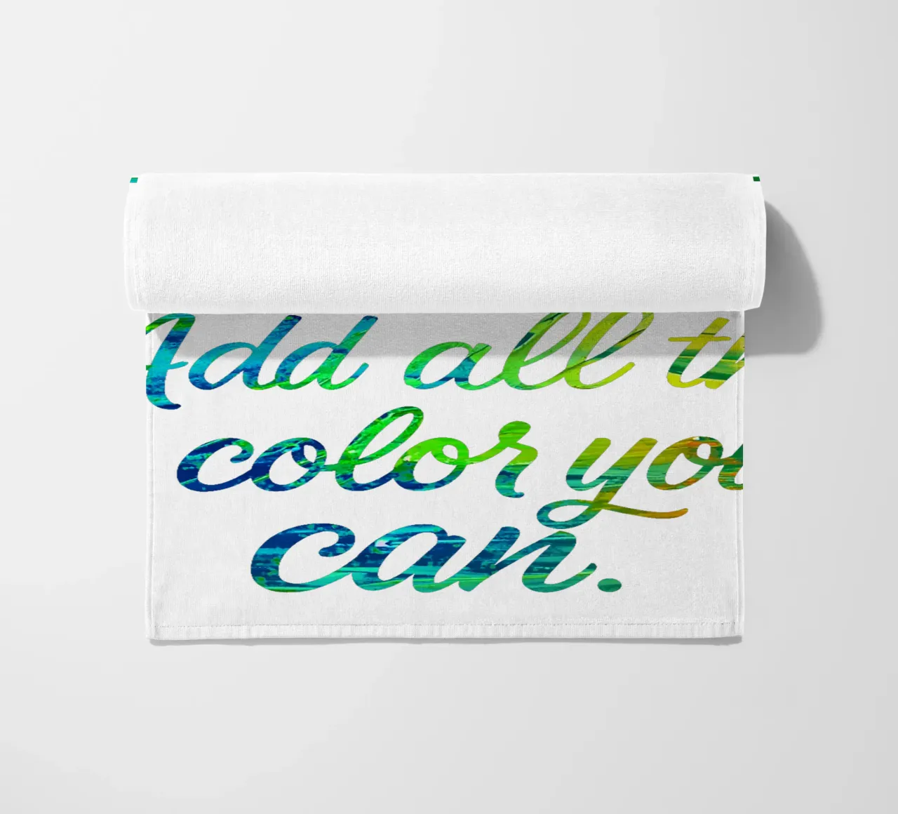 LIFE IS A CANVAS. ADD ALL THE COLOR YOU CAN. telo mare da Vintage Van Gogh