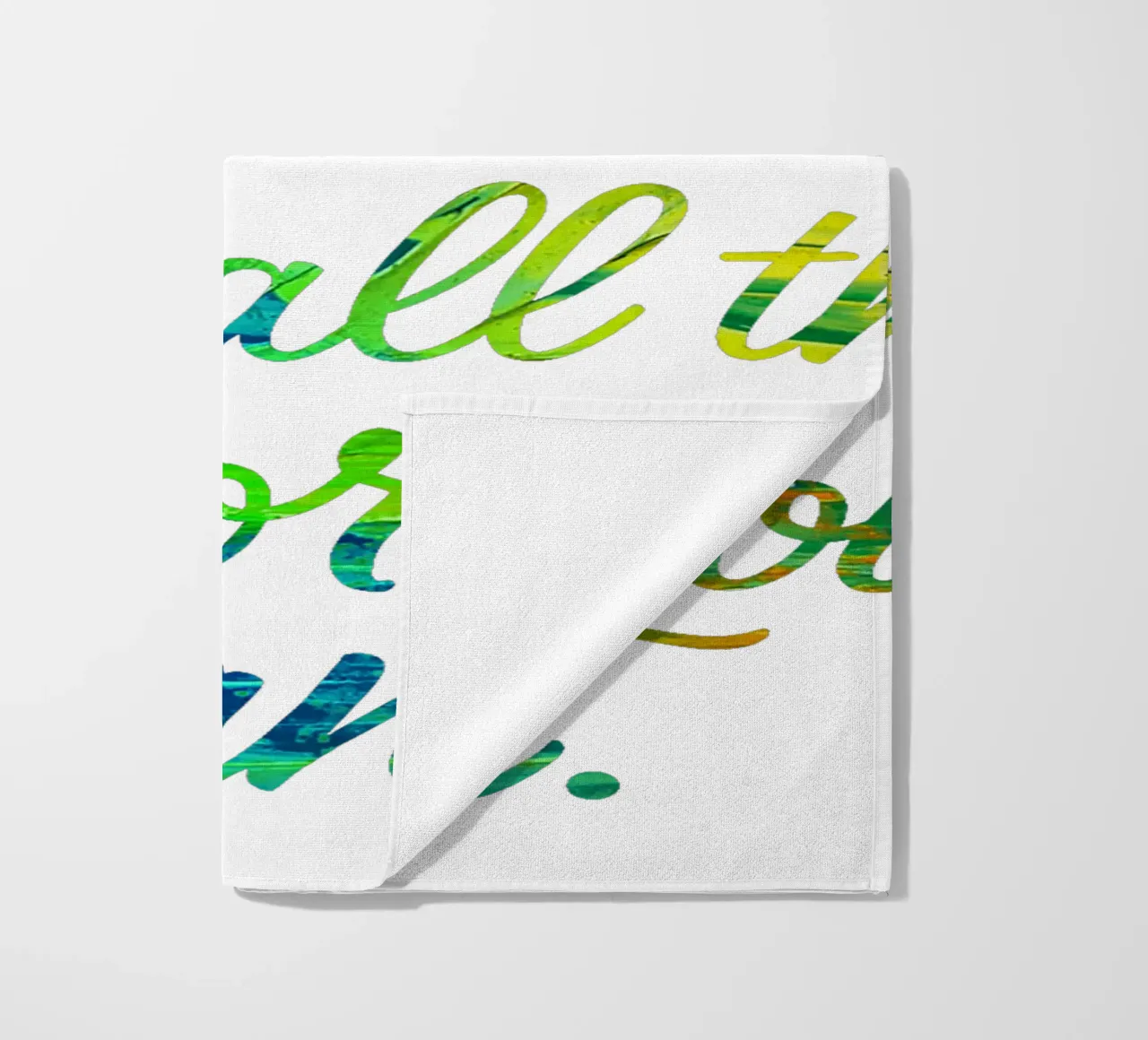 LIFE IS A CANVAS. ADD ALL THE COLOR YOU CAN. telo mare da Vintage Van Gogh