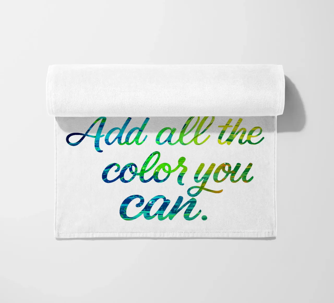 LIFE IS A CANVAS. ADD ALL THE COLOR YOU CAN. telo mare da Vintage Van Gogh