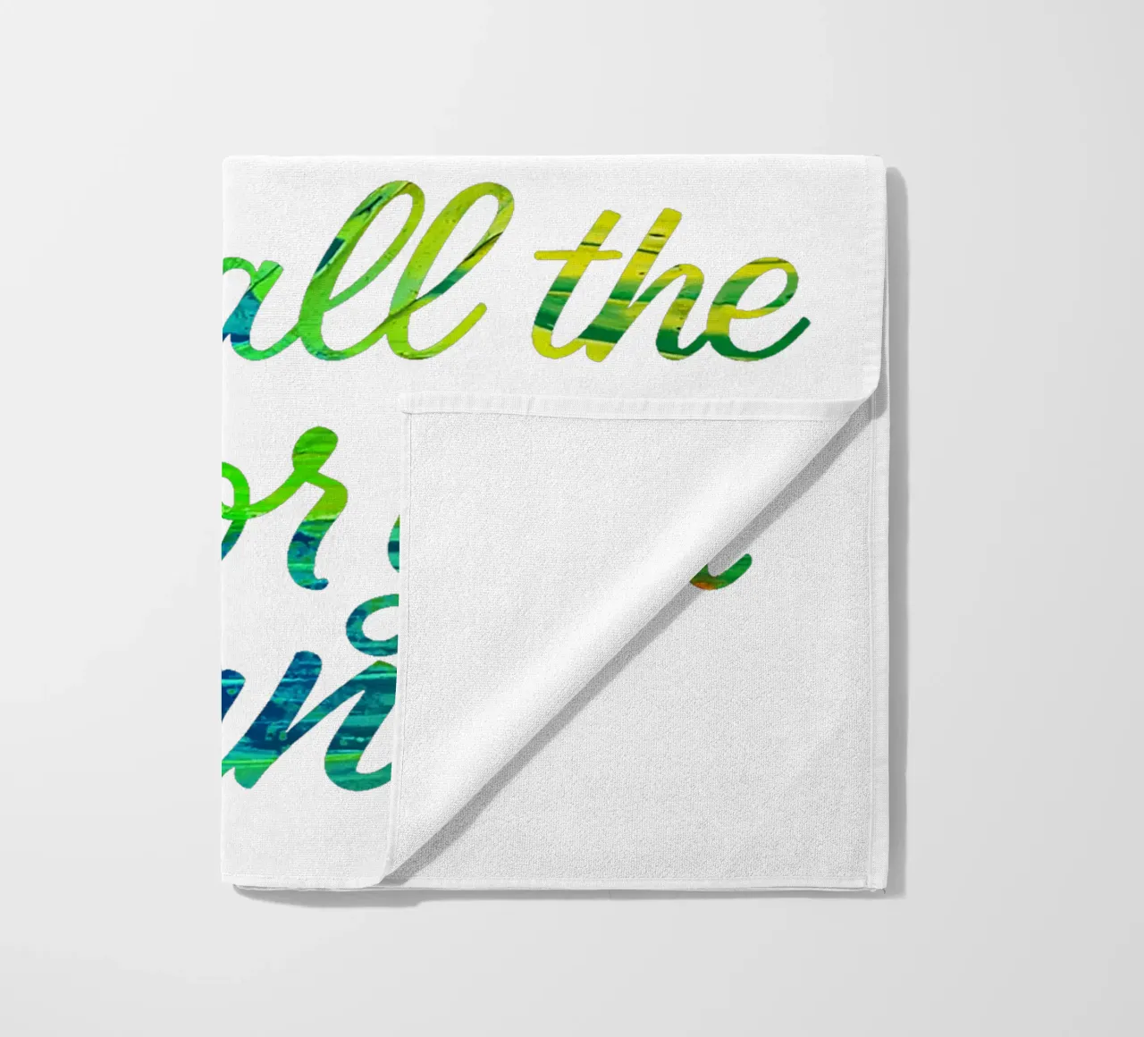 LIFE IS A CANVAS. ADD ALL THE COLOR YOU CAN. serviette de plage de Vintage Van Gogh