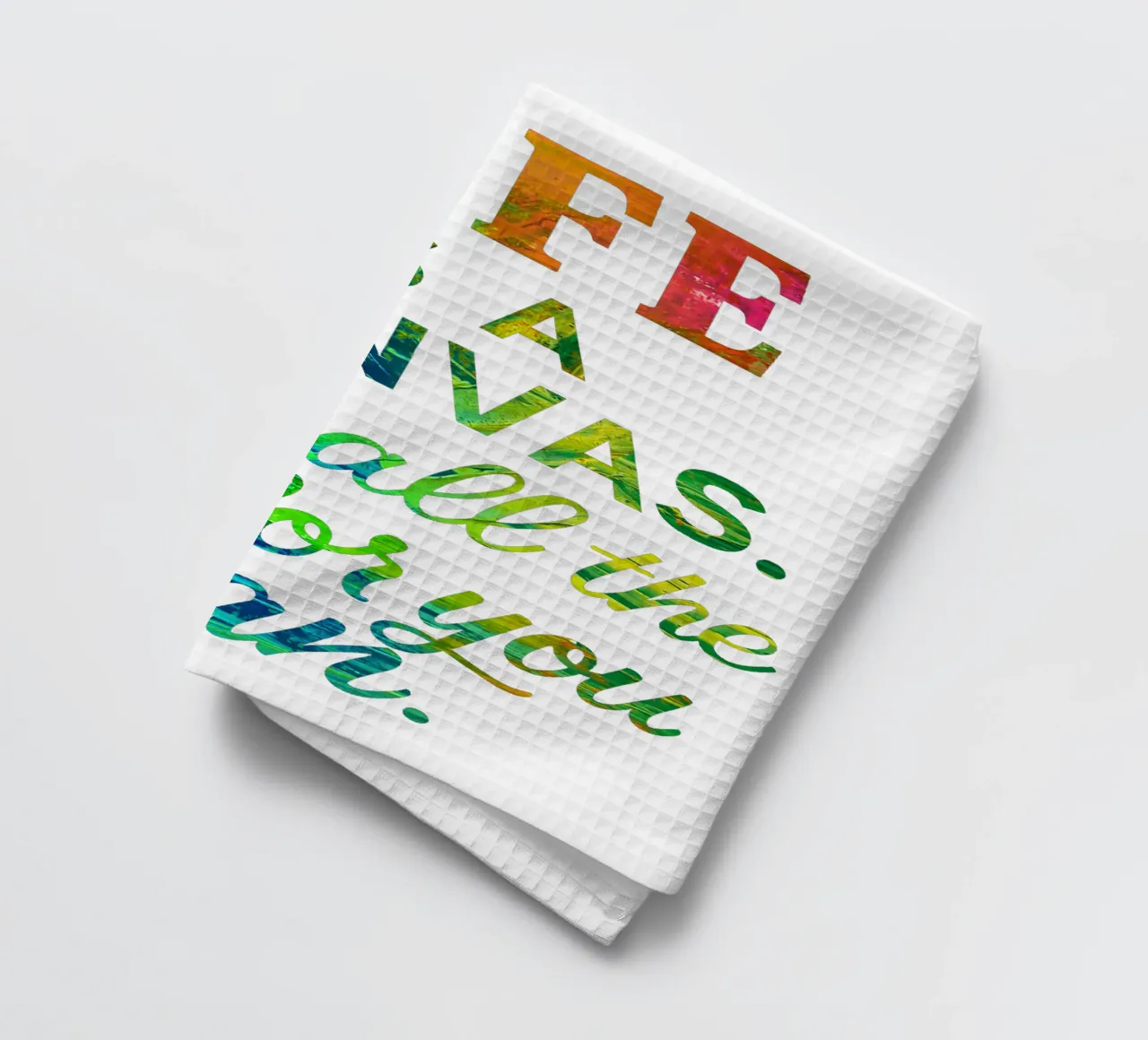 LIFE IS A CANVAS. ADD ALL THE COLOR YOU CAN. canovaccio da cucina da Vintage Van Gogh