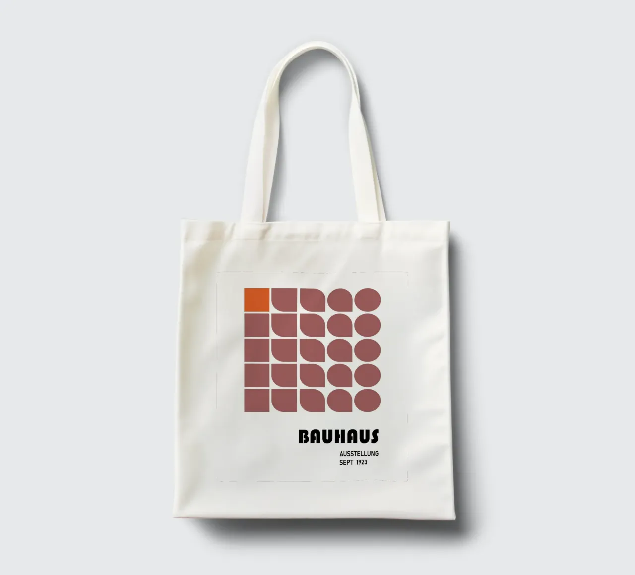 Griglia Bauhaus - Modulare e retrò moderno borsa in juta da Studio Vibe