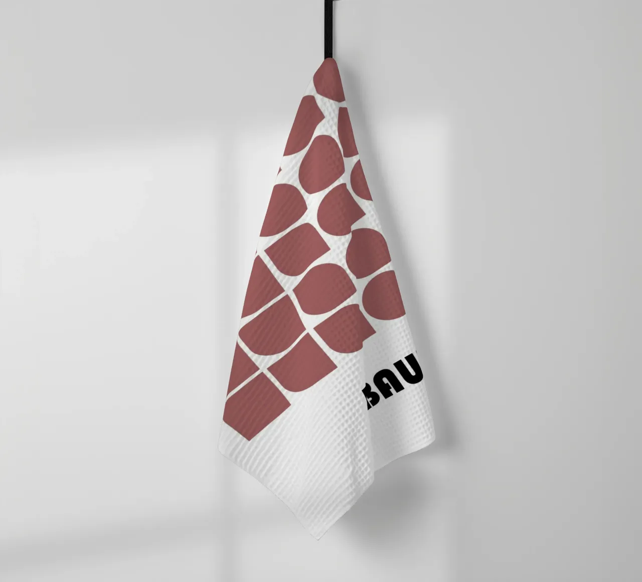 Bauhaus grid - Modular & Retro Modern tea towel by Studio Vibe