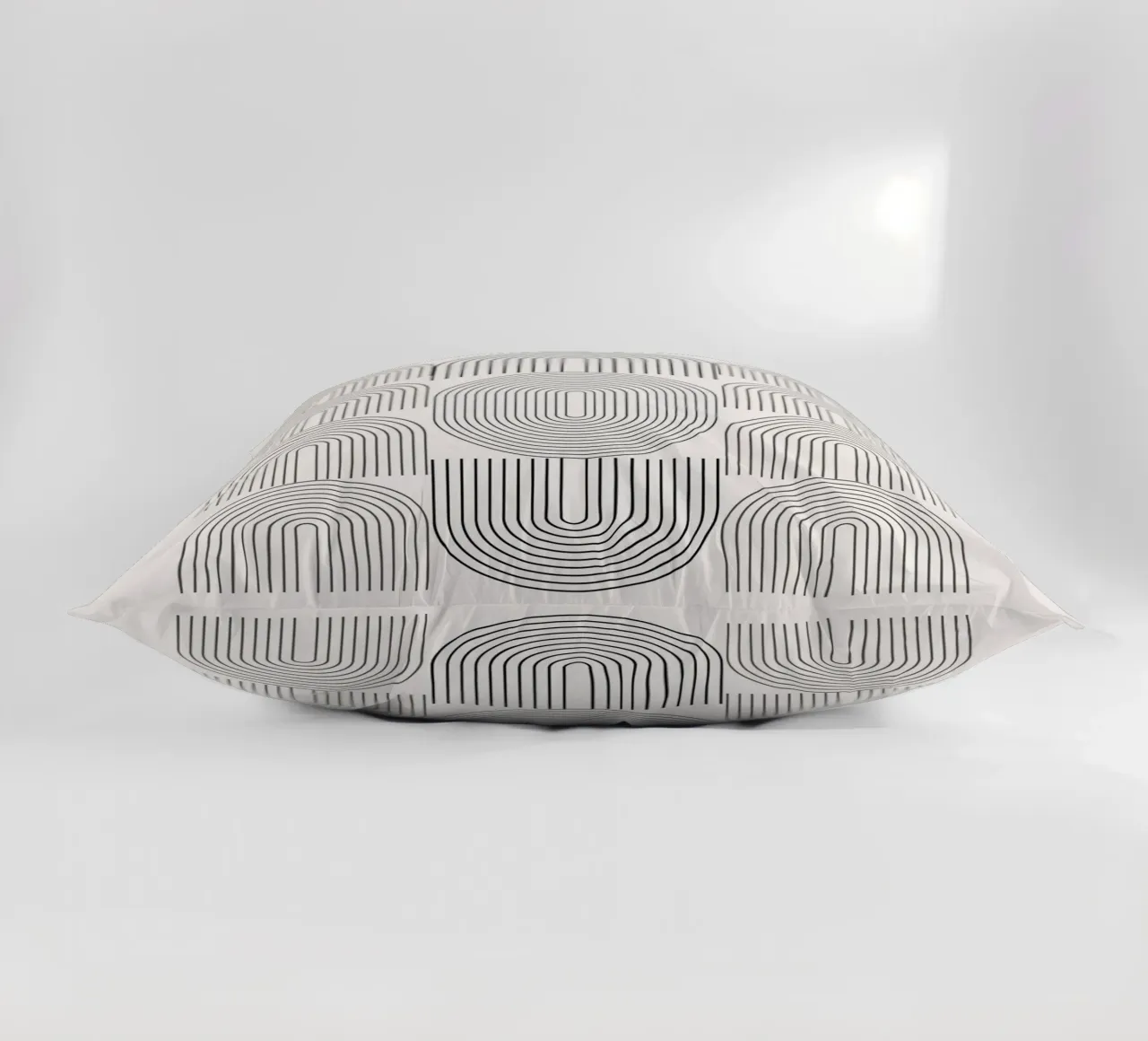 Bauhaus Line Art - Minimal Geometric decorative cushion by Studio Vibe
