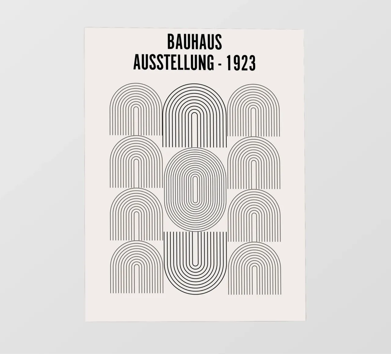 Bauhaus Line Art - Minimal Geometric telo in pvc da Studio Vibe