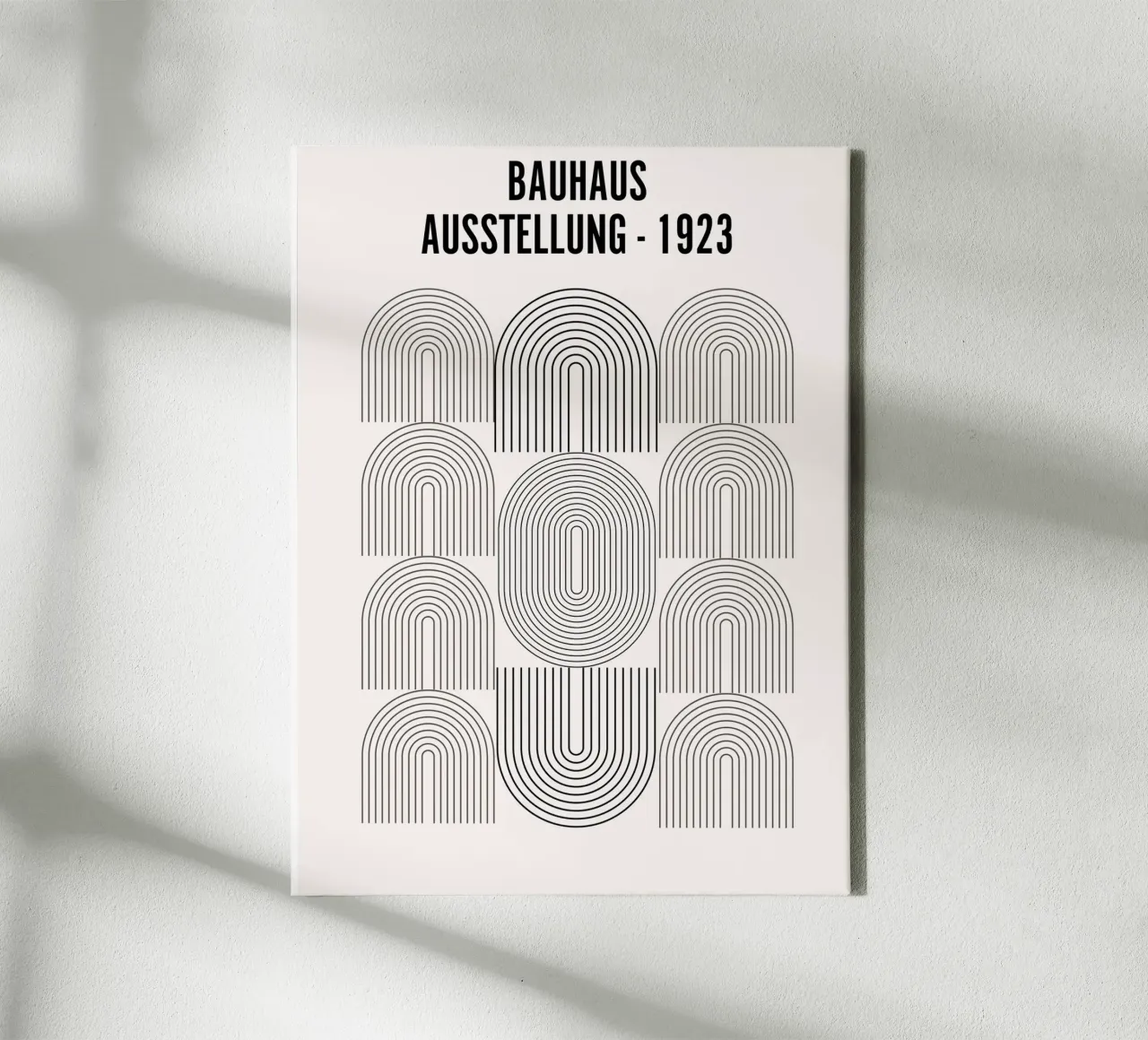 Bauhaus Line Art - Minimal Geometric canvas by Studio Vibe