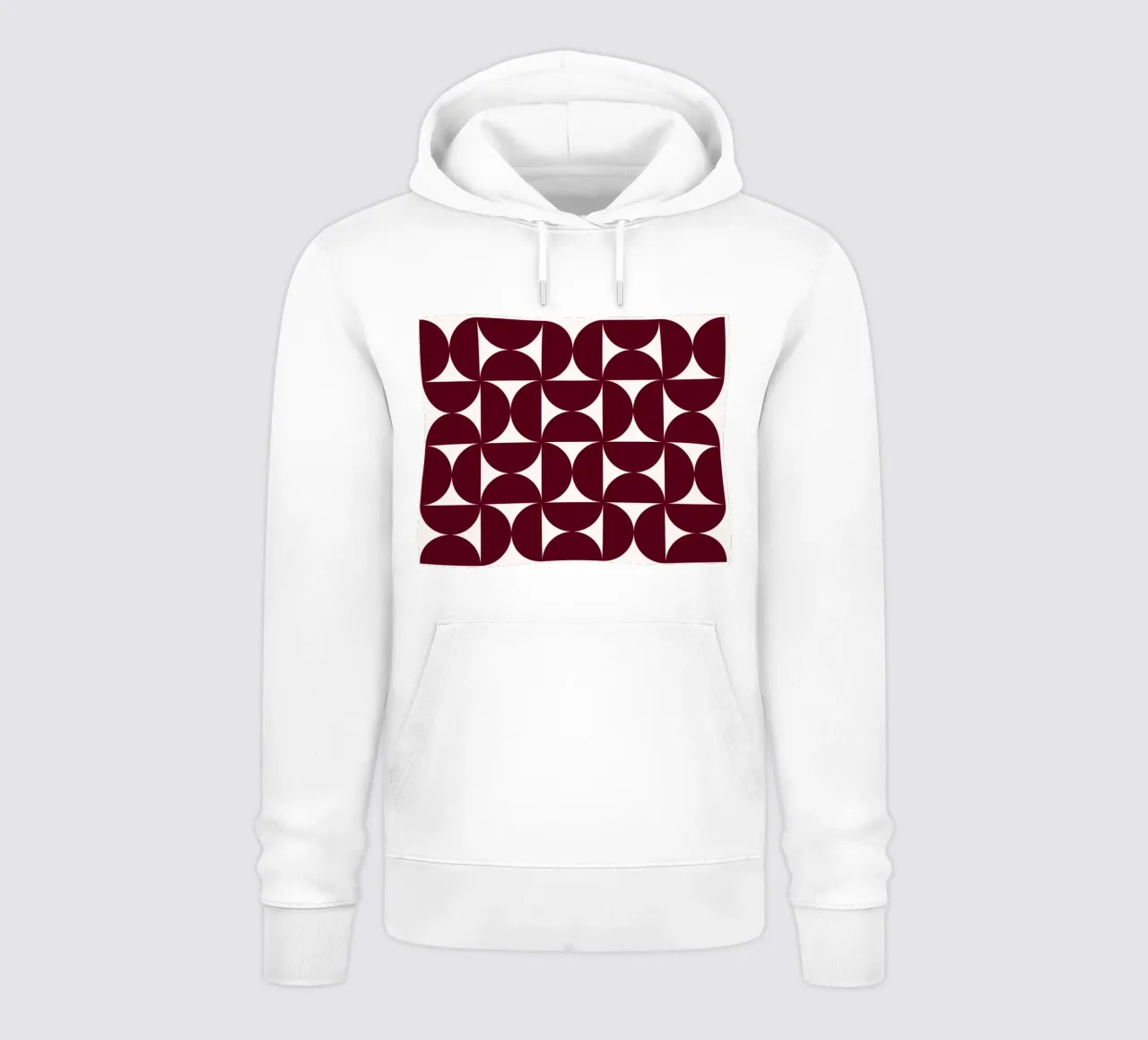 Bauhaus Modular - Abstract retro pattern hoodie by Studio Vibe