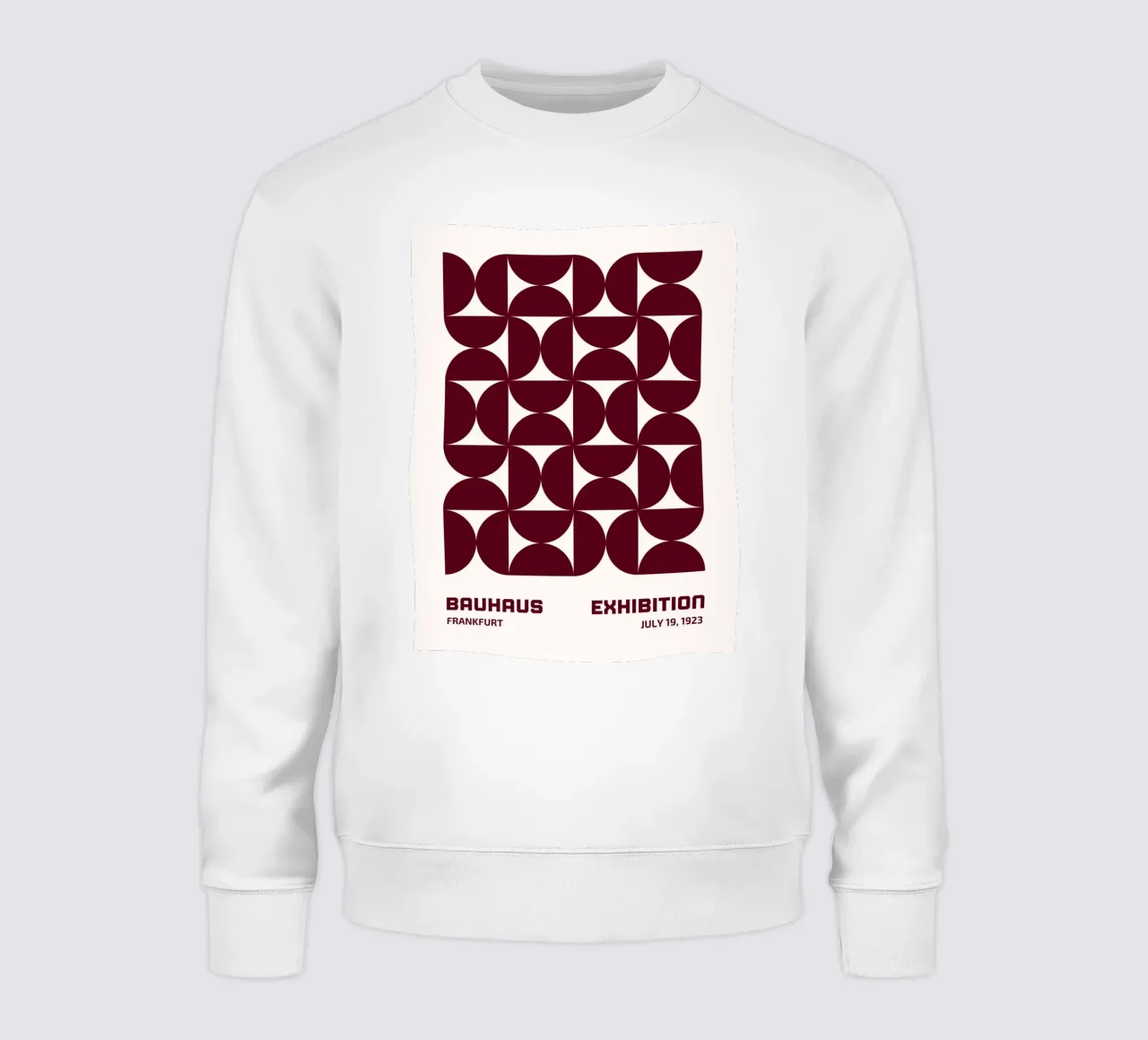 Bauhaus Modular - Abstract retro pattern sweatshirt by Studio Vibe