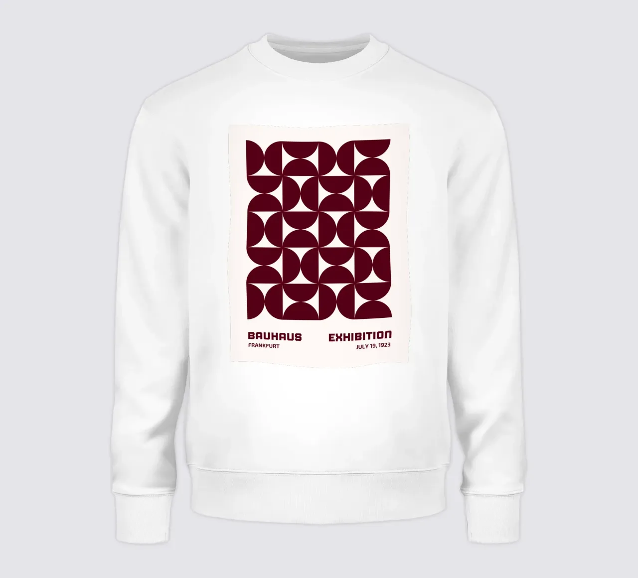Bauhaus Modular - Abstract retro pattern sweatshirt by Studio Vibe