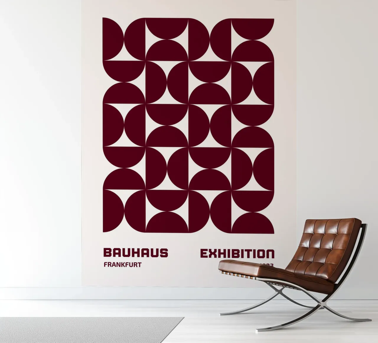 Bauhaus Modular - Abstract retro pattern photo wallpaper by Studio Vibe