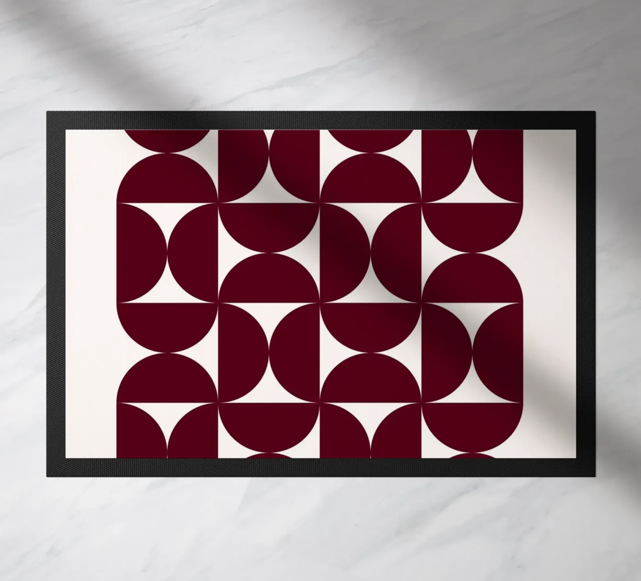 Bauhaus Modular - Abstract retro pattern doormat by Studio Vibe