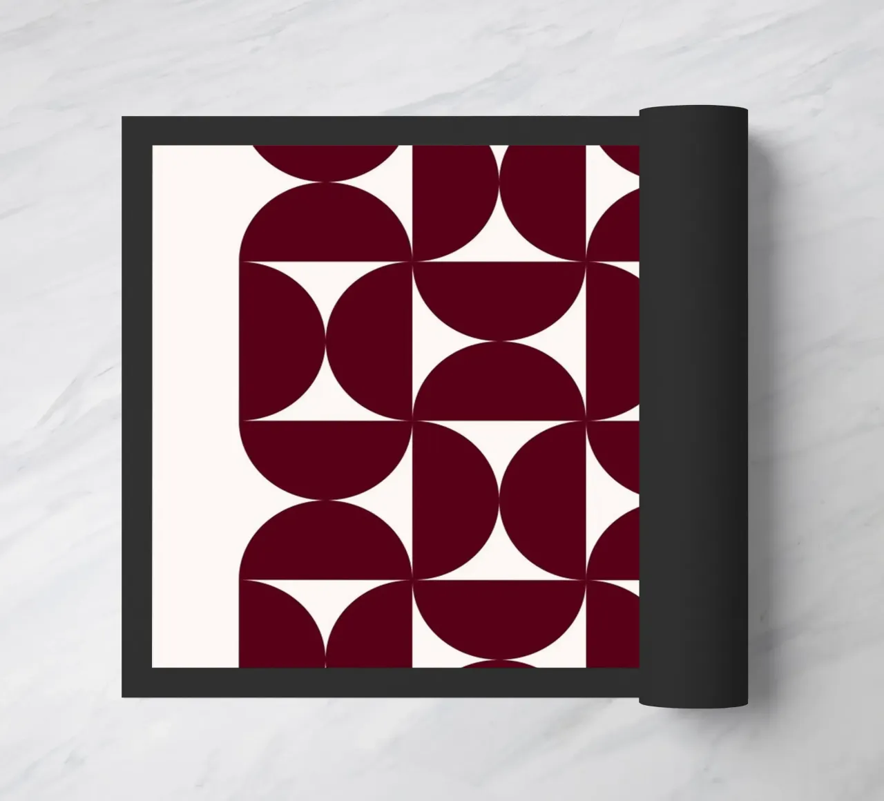 Bauhaus Modular - Abstract retro pattern doormat by Studio Vibe