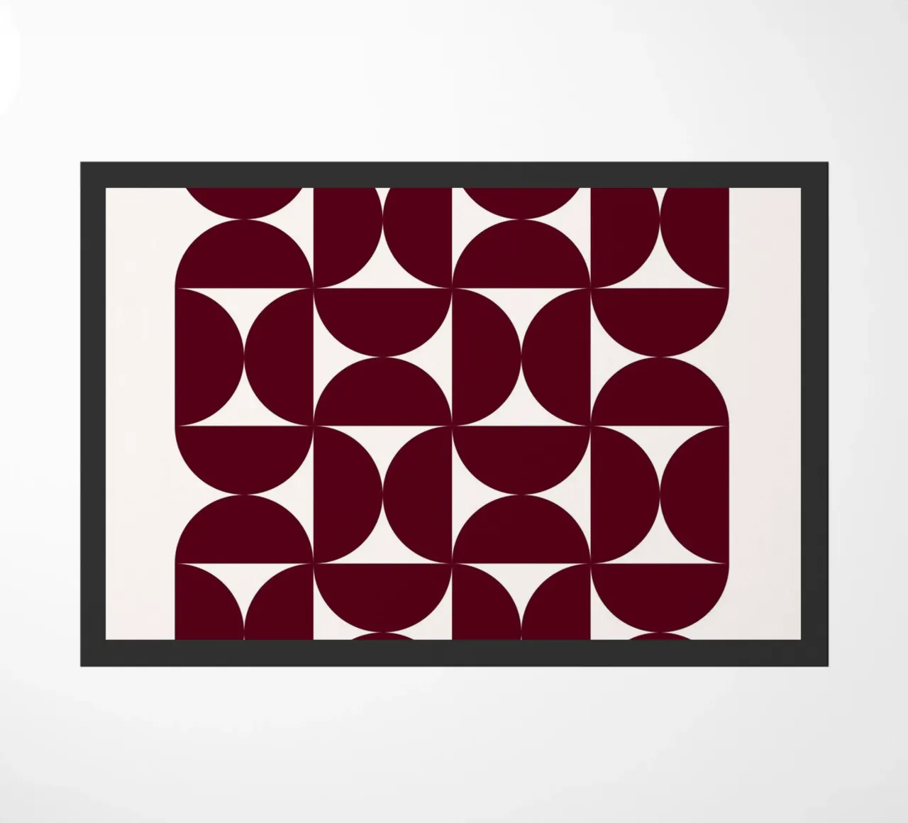Bauhaus Modular - Abstract retro pattern doormat by Studio Vibe