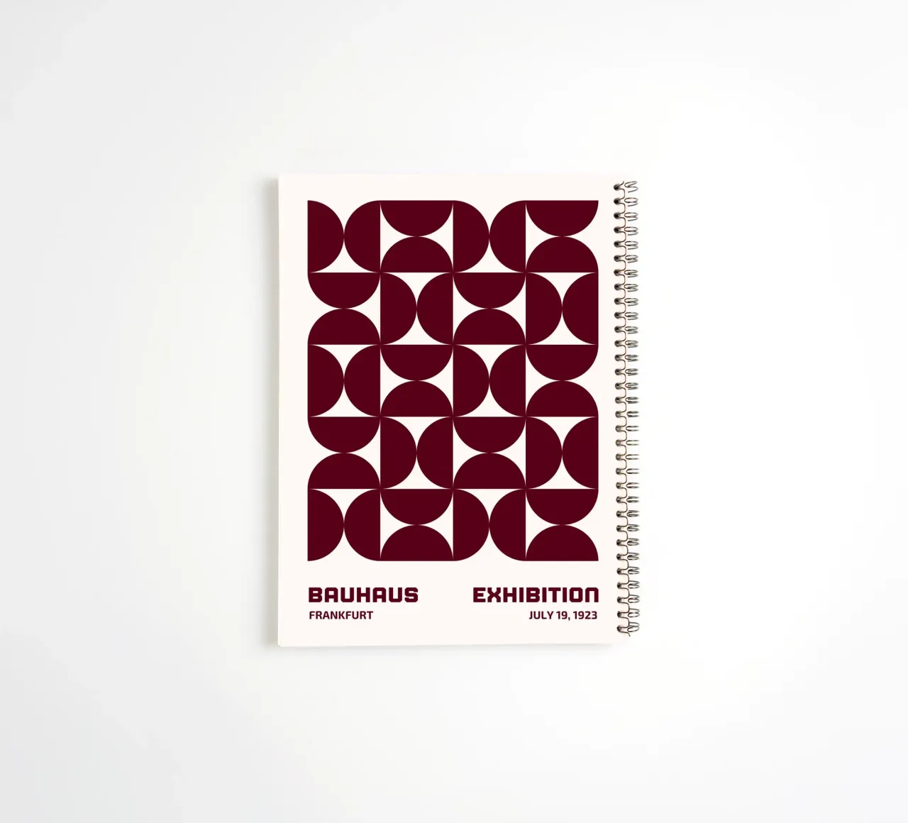 Bauhaus Modular - Abstract retro pattern spiral notebook by Studio Vibe